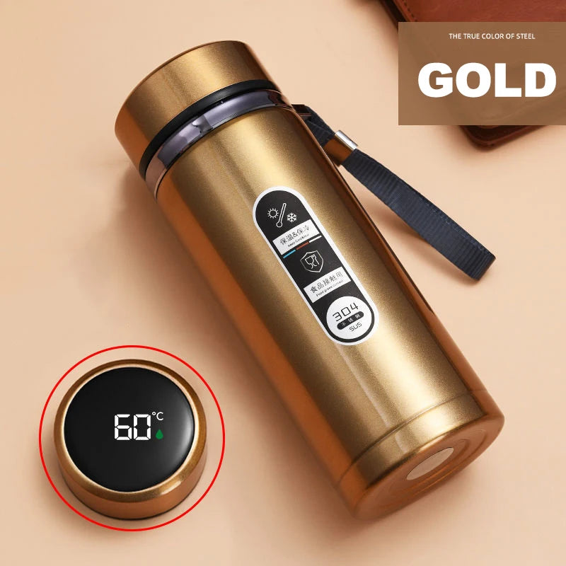 Vexaroa stainless steel thermos bottle with LED temperature display – product view 17