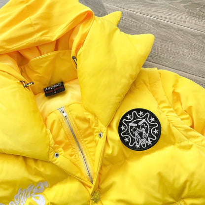 Vest Jacket High-quality Embroidered Printed Cotton Coat Detachable Sleeves Outerwear
