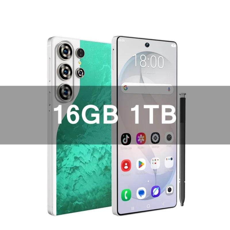 S26 Ultra Celulares Android Moblie Smartphone Original 6.9 Inch Phones Global Version Unlocked 5G Dual Sim CellPhones AB25