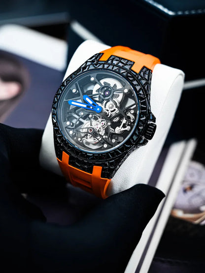 Men's Hollow Tourbillon Mechanical Waterproof Watch | Vexaro