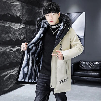 Vexaroa Men's Long Padded Winter Parka