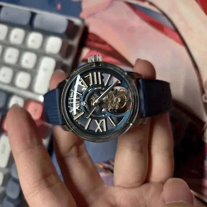 Vexaroa Cherry Blossom Mechanical Tourbillon Watch