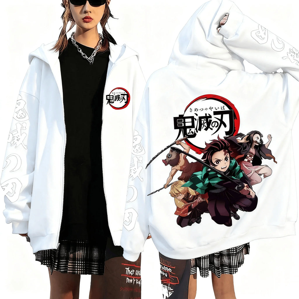 Vexaroa Devil Killer Anime Zip Hoodie — product image 4