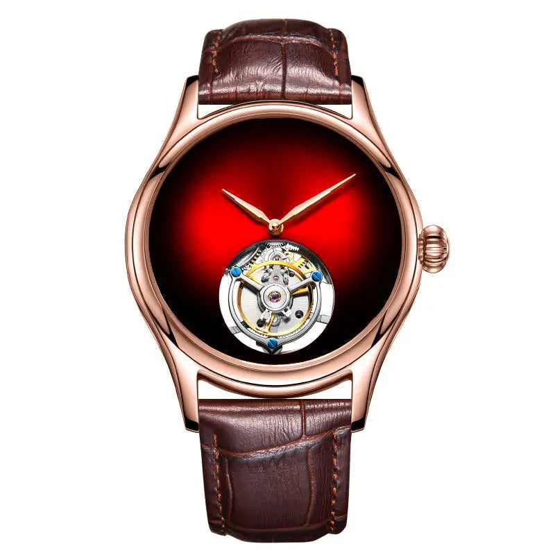 AESOP Top Brand Luxus-Uhr 100% authentisches Tourbillon Herrenuhrwerk mechanisch Saphirglas Skelettuhren für Herren