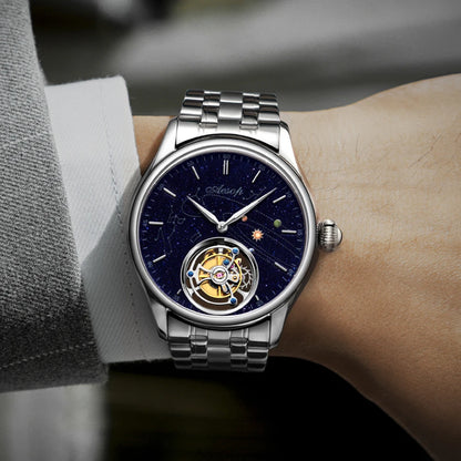 Vexaroa Flying Tourbillon Men's Watch – Skeleton Sapphire
