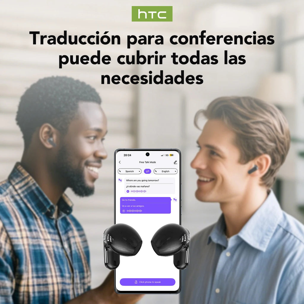 Vexaroa NE20 AI Translator Earbuds – Smart Touch LED, Bluetooth 6.0
