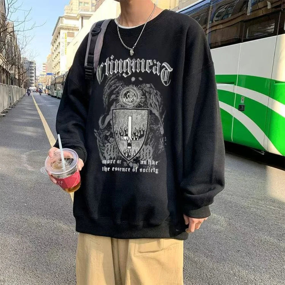 Vexaroa Oversized Anime Streetwear Long-Sleeve Tee