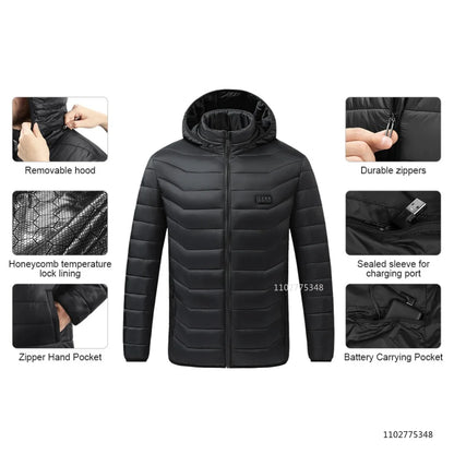 Vexaroa Heated Jacket Men Women Winter Self-Heating Down Coat