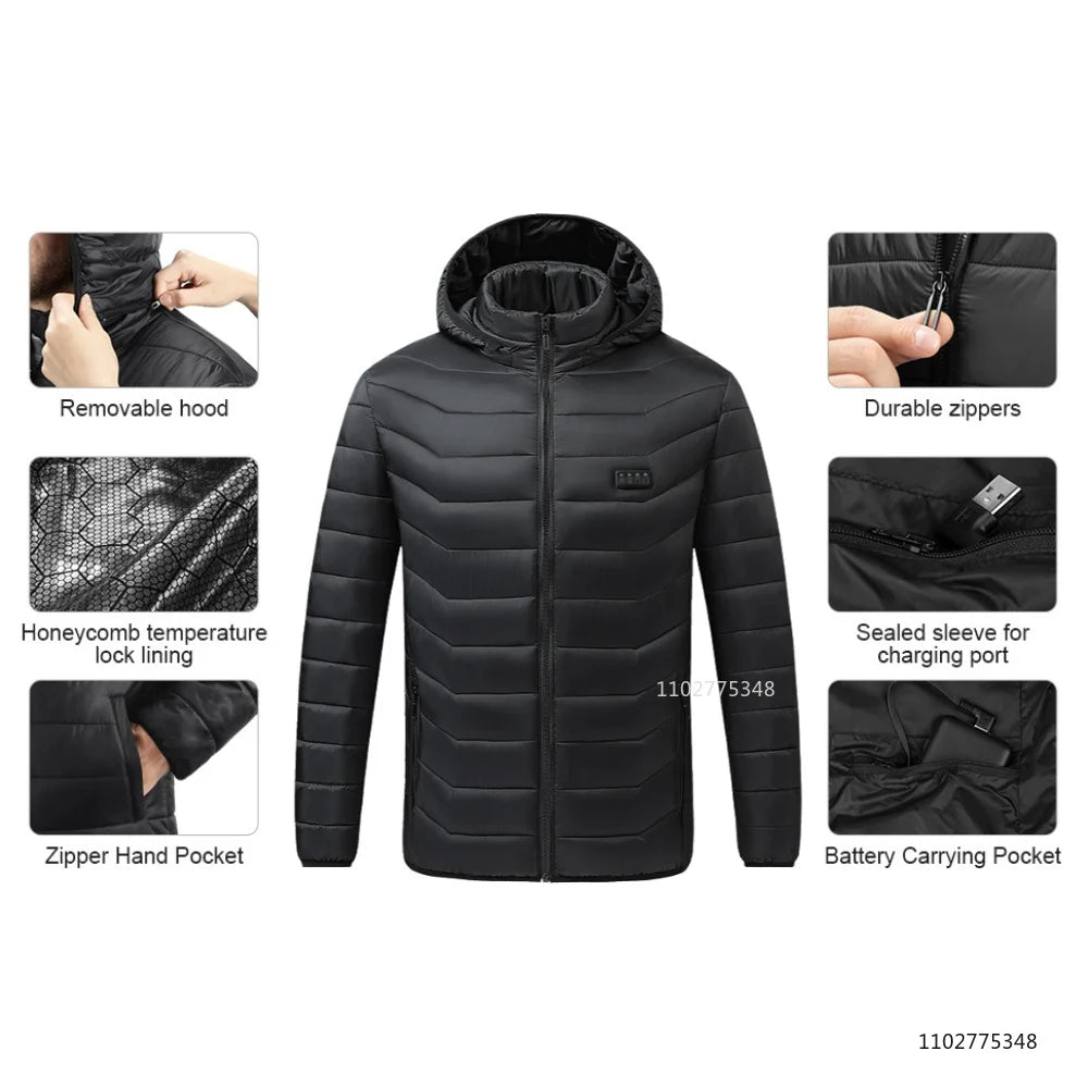 Vexaroa Multi-Zone Heated Jacket with Hood