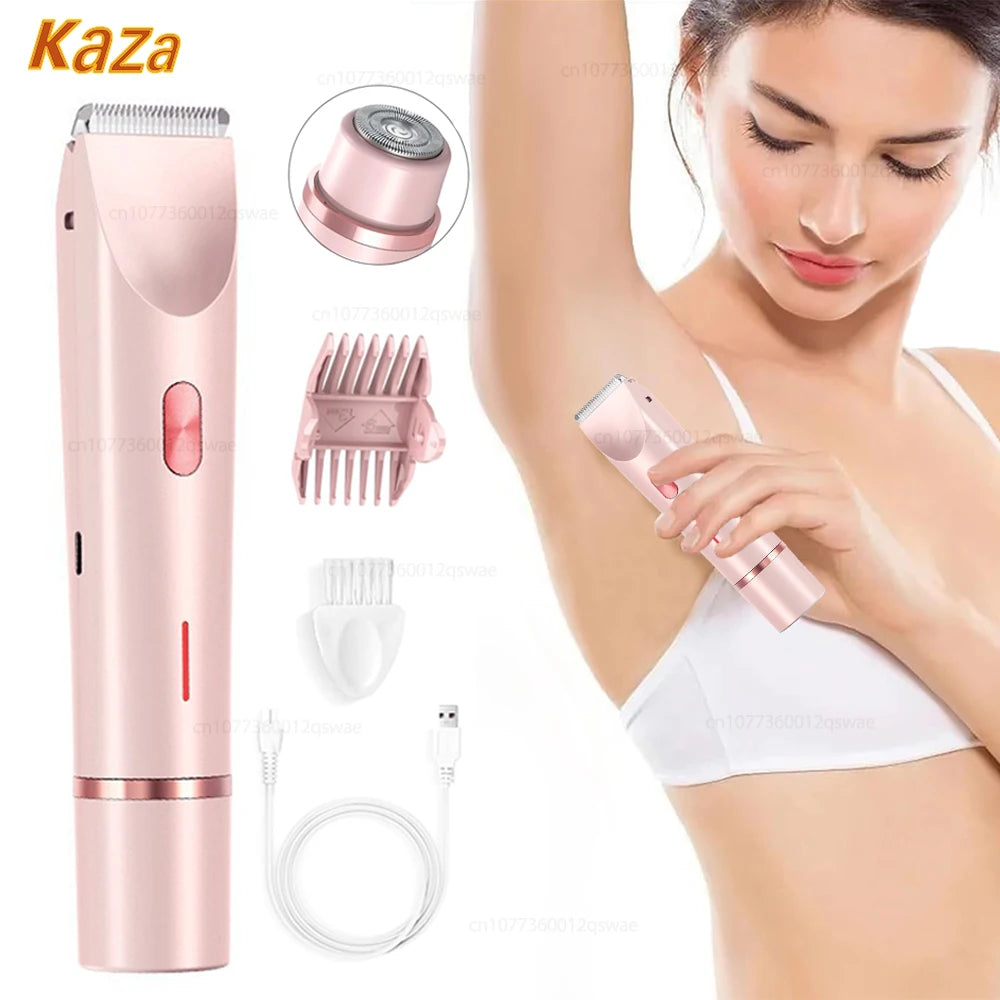 Vexaroa Women's IPX7 Dual-Head Electric Shaver & Body Epilator