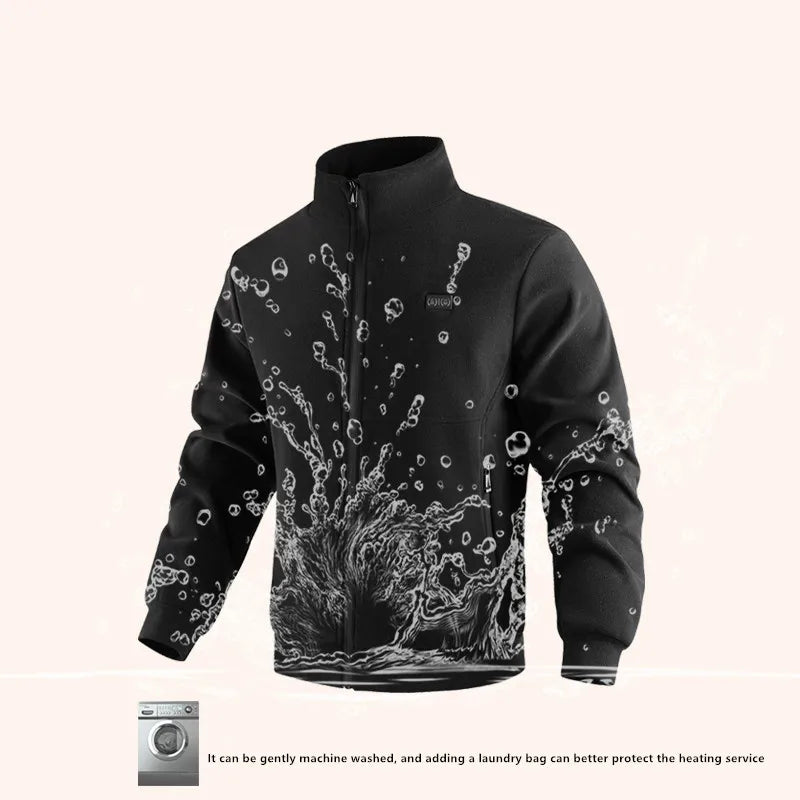 Vexaroa 8-Zone Heated Fleece Jacket | Electric Winter Coat