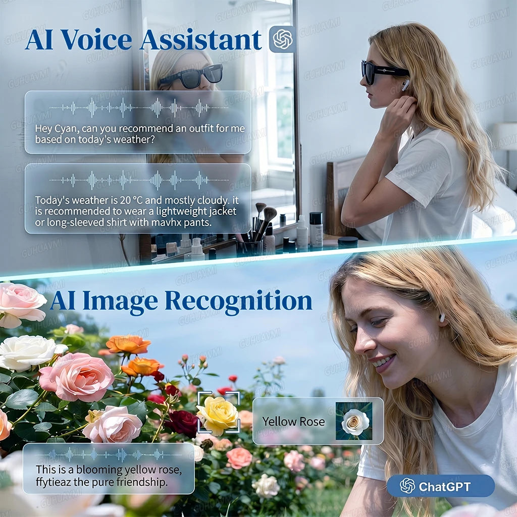 Vexaroa 4K AI camera glasses with 32GB memory and translation — product image 4