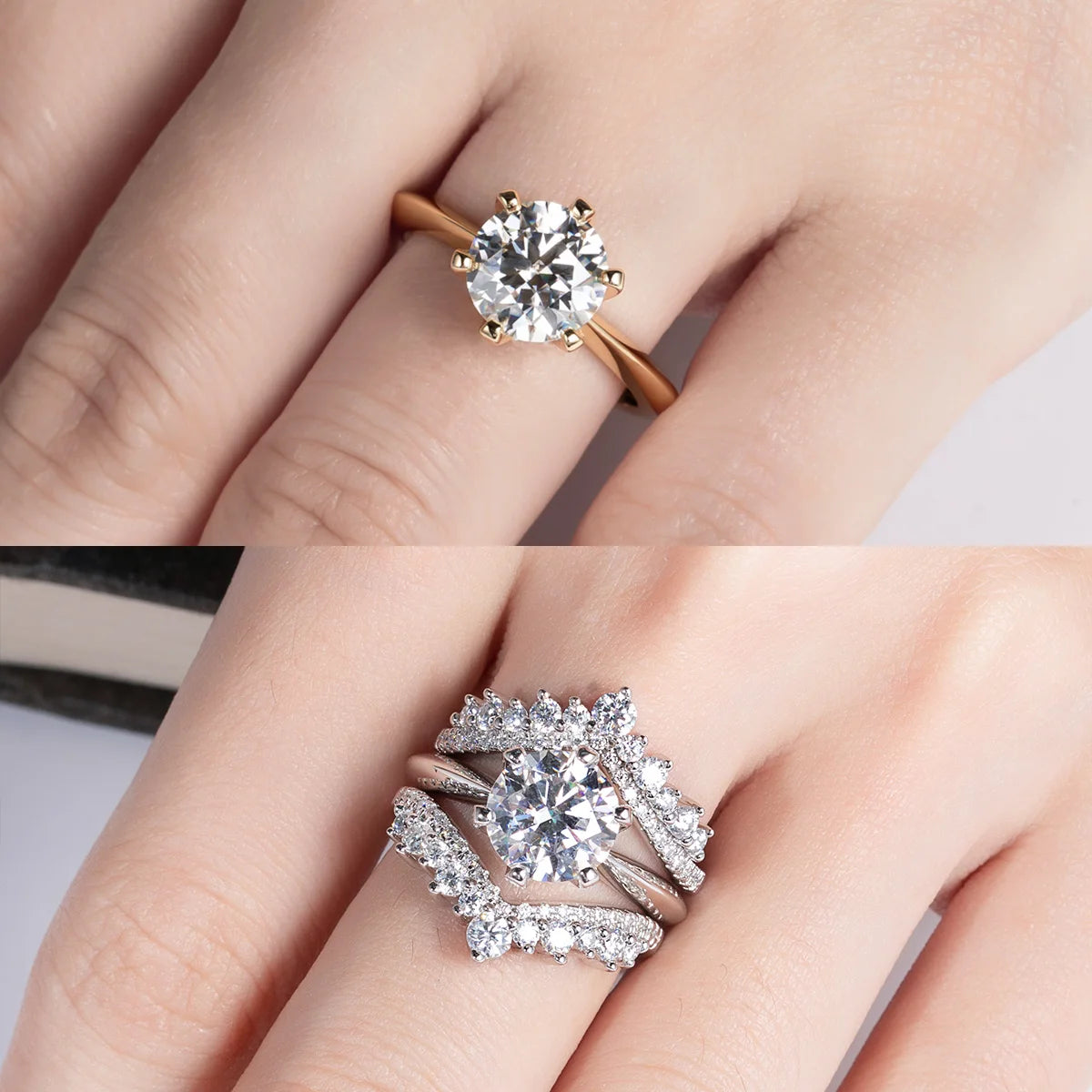 Vexaroa 1–5ct D-Colour Moissanite Solitaire Ring - product image 6