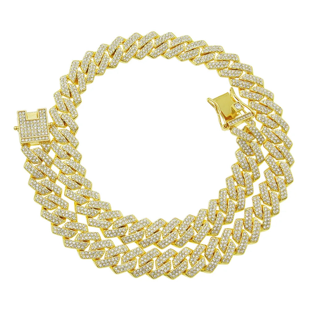 Vexaroa 14mm Iced-Out Cuban Chain Necklace — Vexaroa product image 16