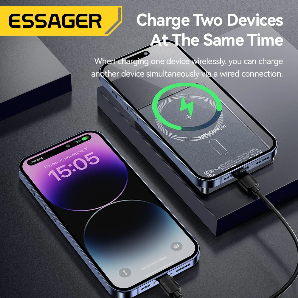 Vexaroa Essager 5000mAh 20W Magnetic Power Bank MagSafe