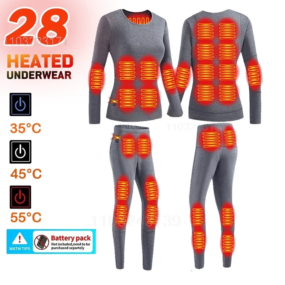 Vexaroa 52-Zone Heated Thermal Underwear