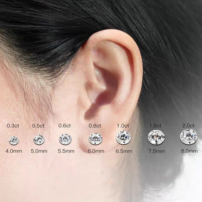 Vexaroa 14K Gold Lab-Grown Diamond Four-Prong Studs