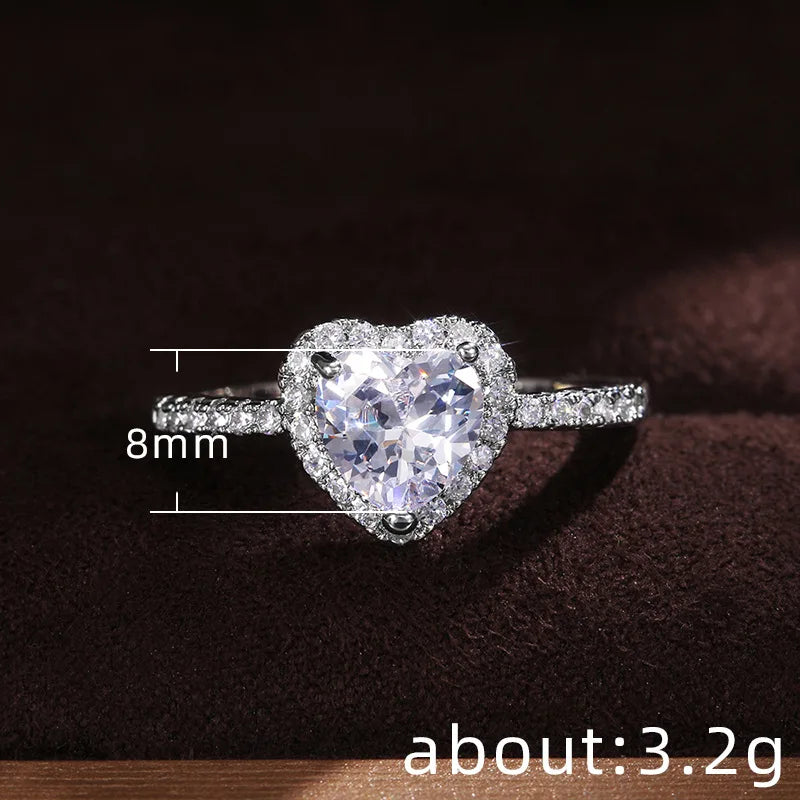 Vexaroa Brilliant Heart-Shaped Cubic Zirconia Ring — Vexaroa product image 1