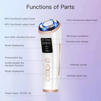 Vexaroa Mini HIFU RF EMS Facial Lifting Skin Tightening Device