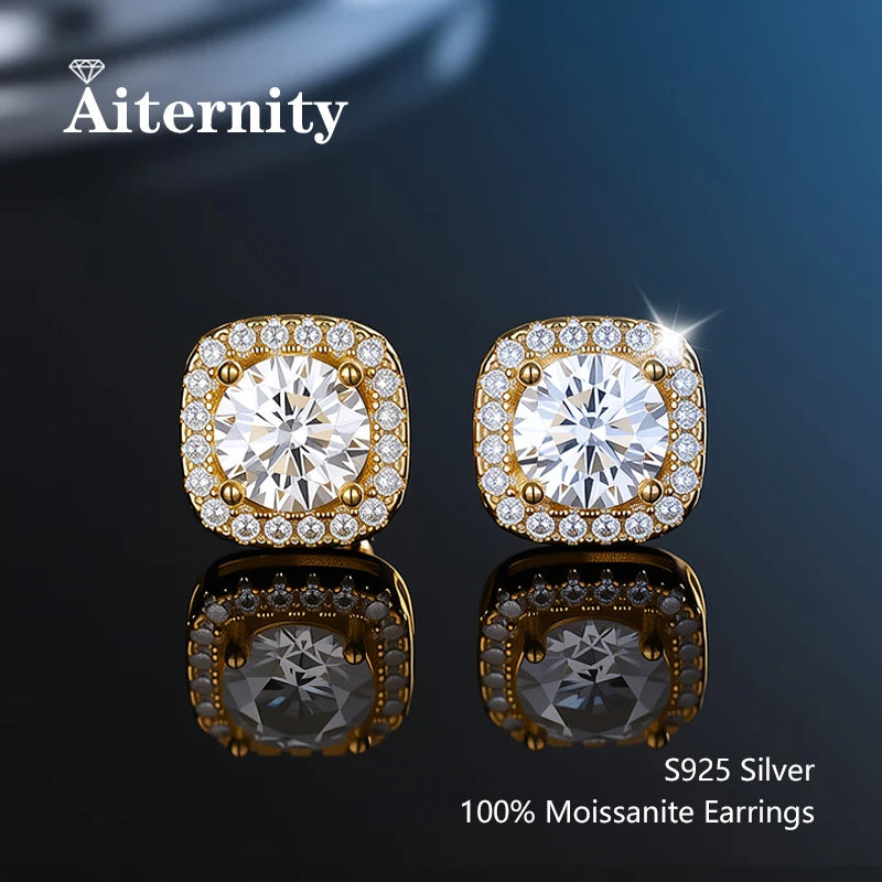 Vexaroa Moissanite-Style Silver Stud Earrings — Vexaroa product image 9