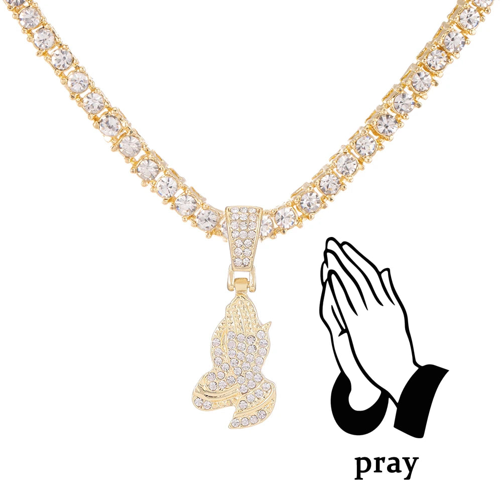 Vexaroa Cross Pendant Tennis Chain Necklace — Vexaroa product image 33