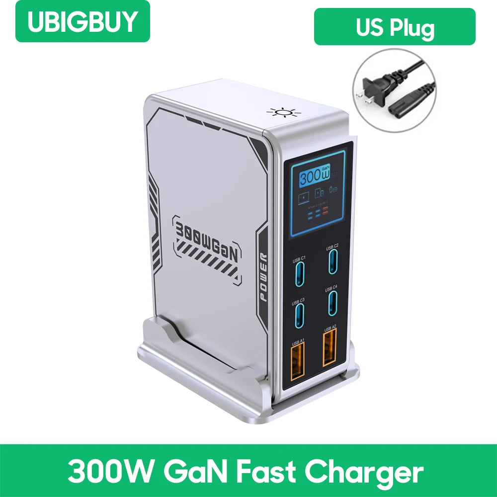 Vexaroa 300W GaN USB-C desktop charging station – product view 9