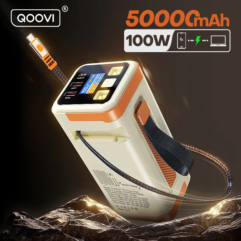 Vexaroa 50000mAh 100W PD Fast-Charging Power Bank – product view 1