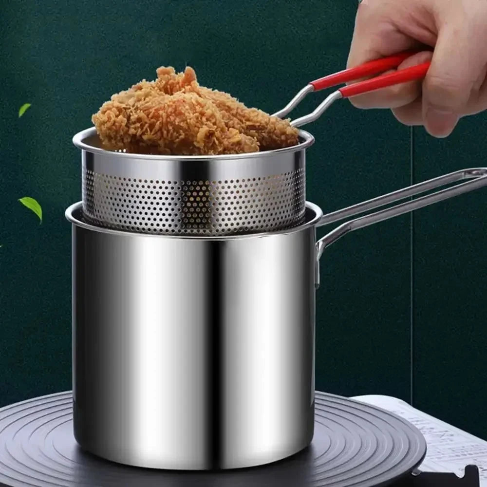 Vexaroa Stainless Steel Deep Fryer with Basket product photo, view 1