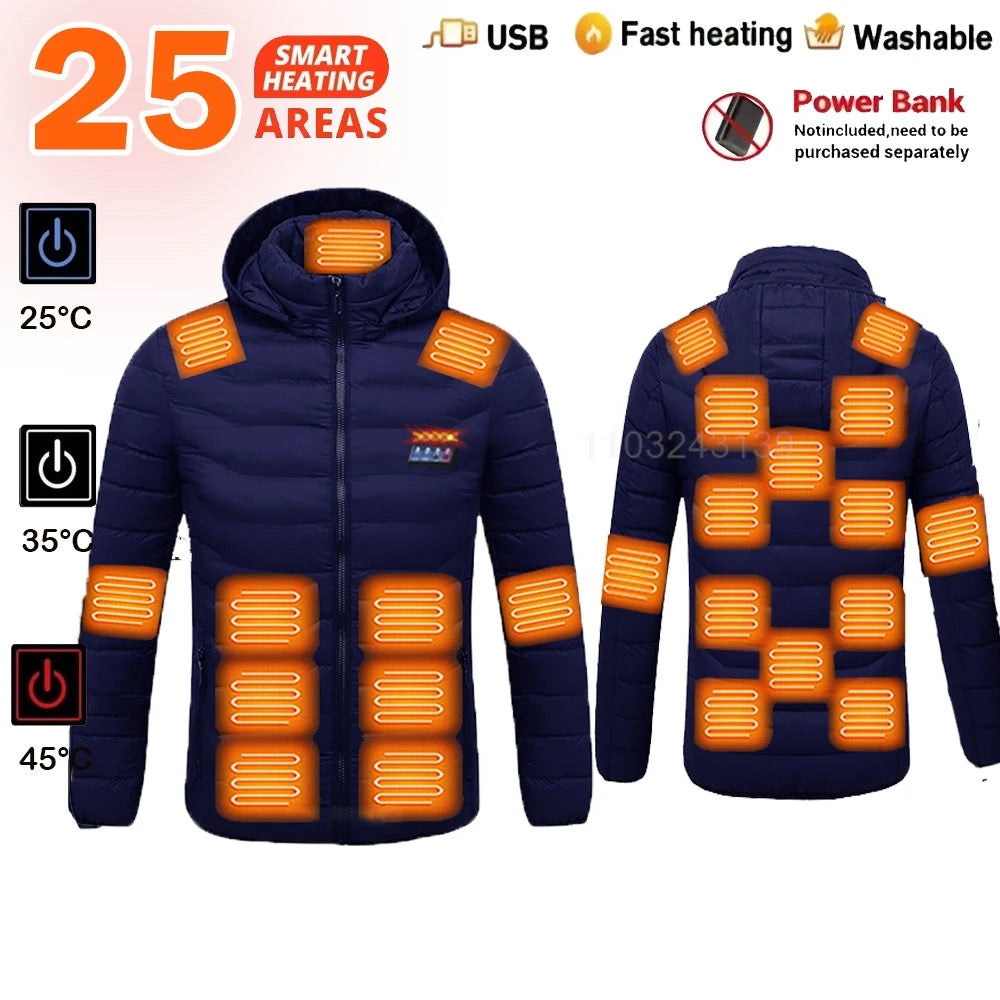 Vexaroa USB Electric Heated Jacket – Men & Women Winter Coat
