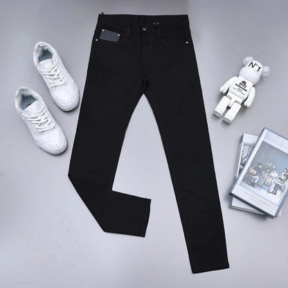 Vexaroa Men's Slim-Fit Black Jeans | Skinny Casual Denim