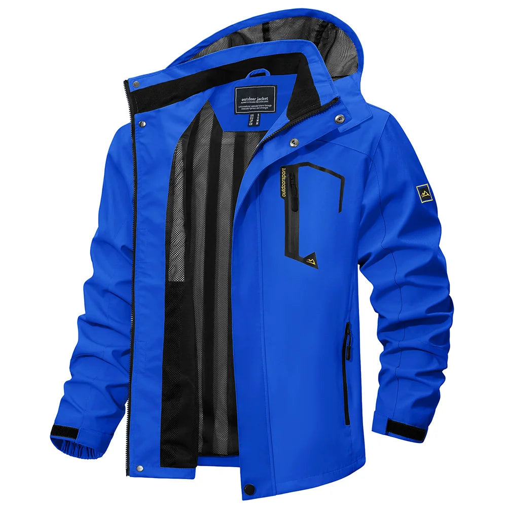 Vexaroa Men's Lightweight Mesh-Lined Rain Jacket