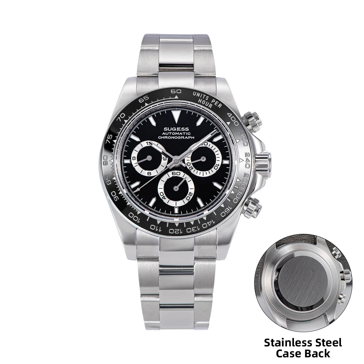 Vexaro Sugess Panda Diver Chronograph Ceramic Watch | Vexaro