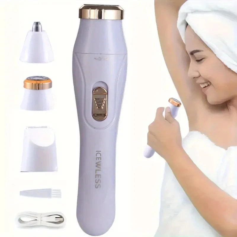 Vexaroa 3-in-1 USB Rechargeable Electric Hair Removal Set