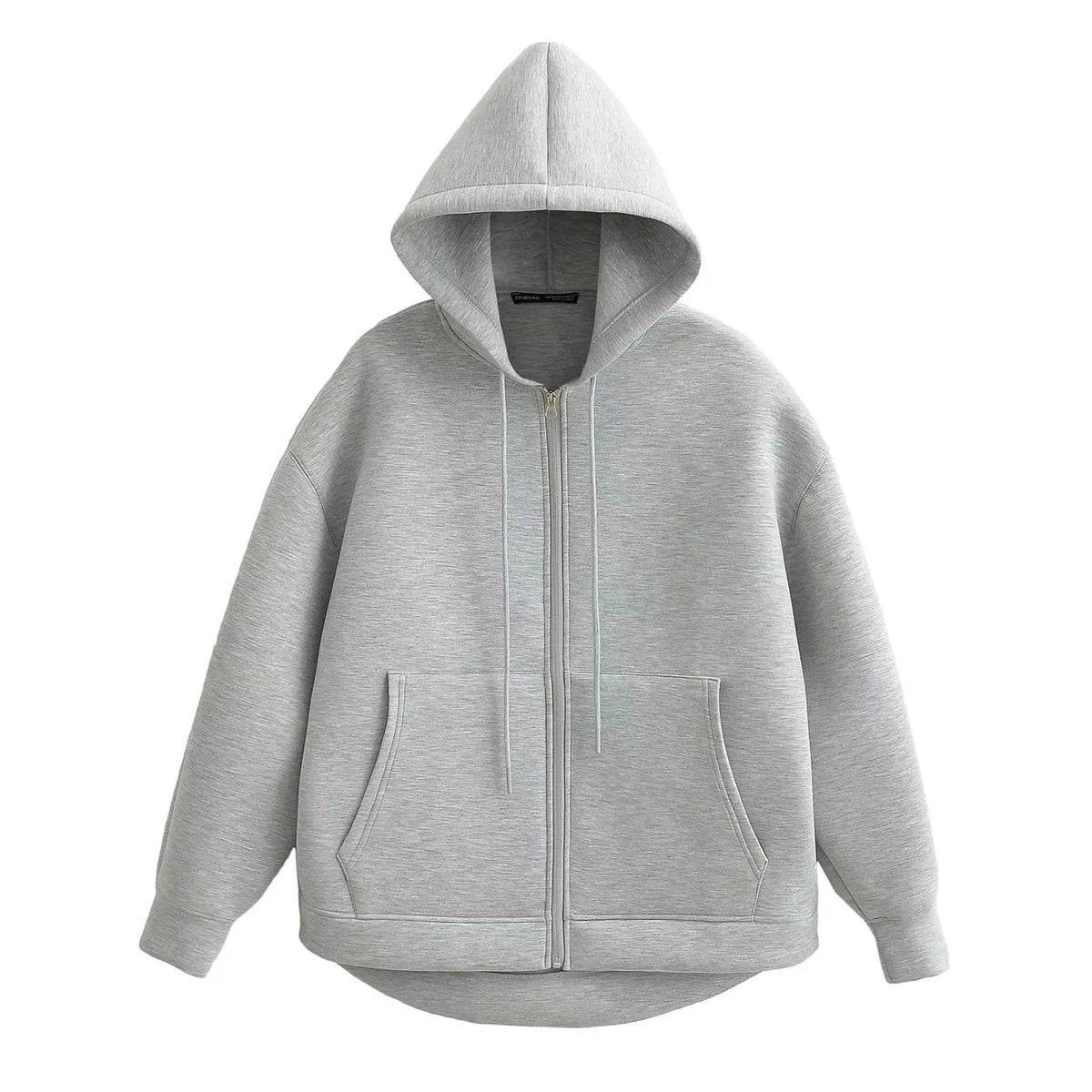 Vexaroa Women's Oversize Zipper Hoodie Coat Double Pocket