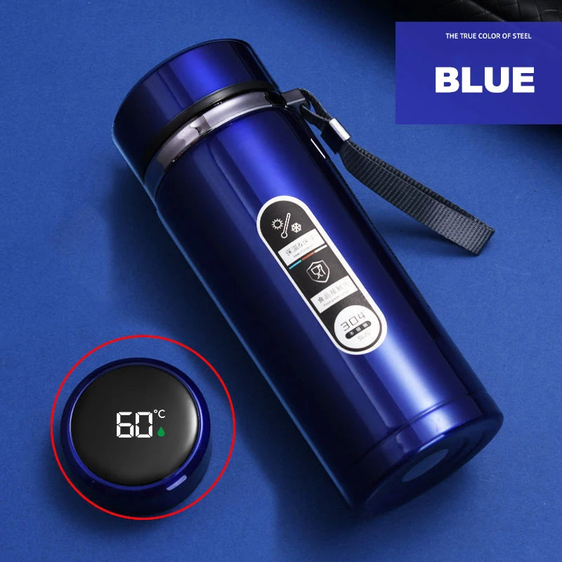Vexaroa stainless steel thermos bottle with LED temperature display – product view 15