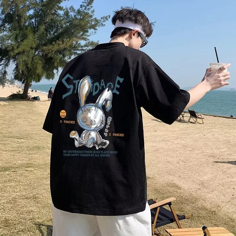 Vexaroa Men's Oversized Rabbit Graphic T-Shirt — product image 10
