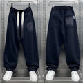 Vexaroa Men's Black Wide-Leg Casual Pants