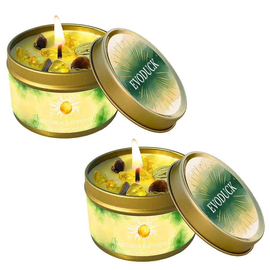 Vexaroa white sage frankincense crystal candle - image 20