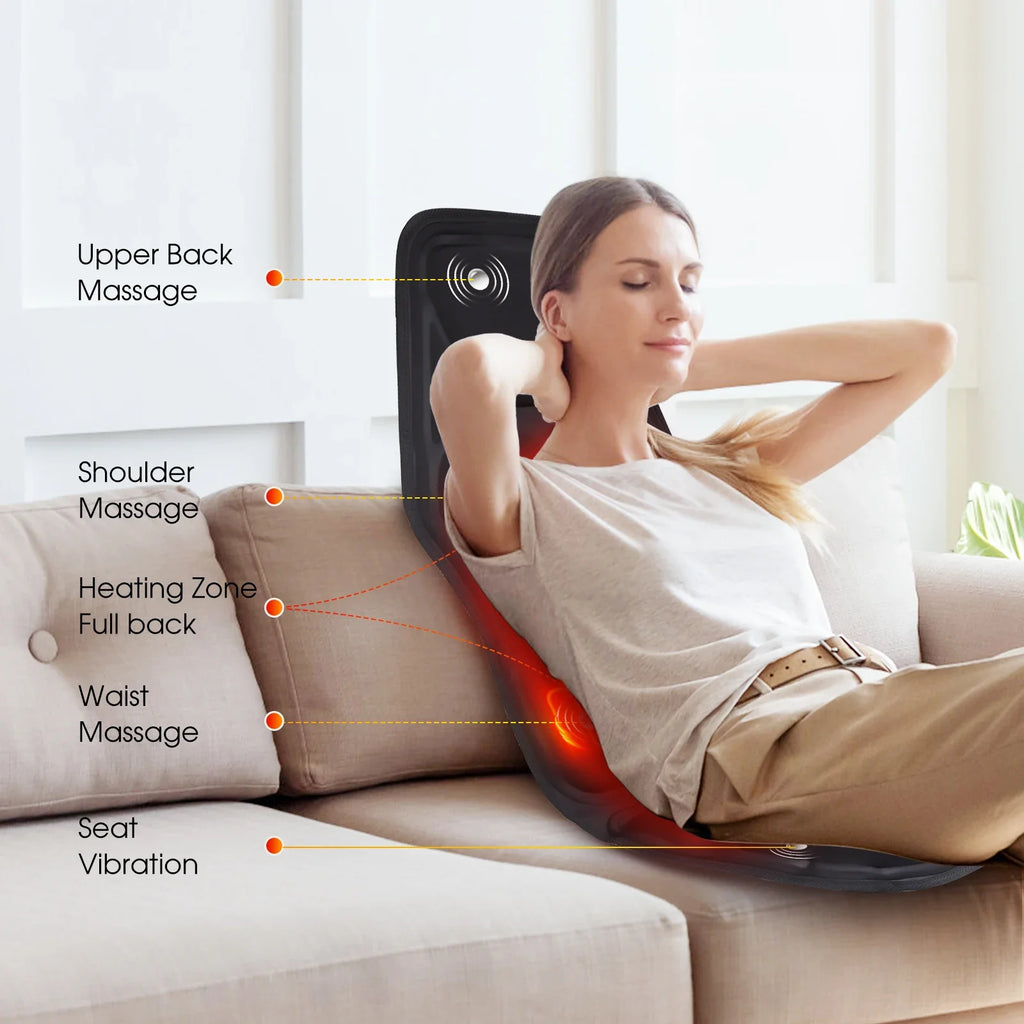 Vexaroa heated vibration massage chair cushion – product view 2