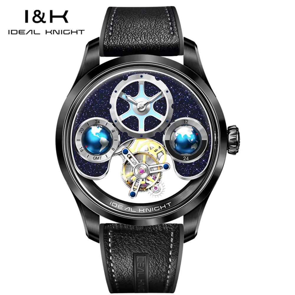 Tourbillon Watch Men 43mm Blue | Vexaro