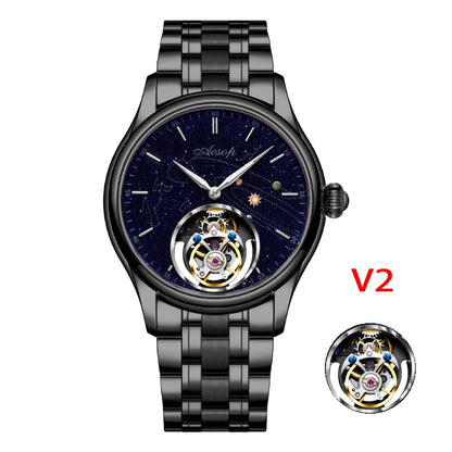 Vexaroa Flying Tourbillon Men's Watch – Skeleton Sapphire