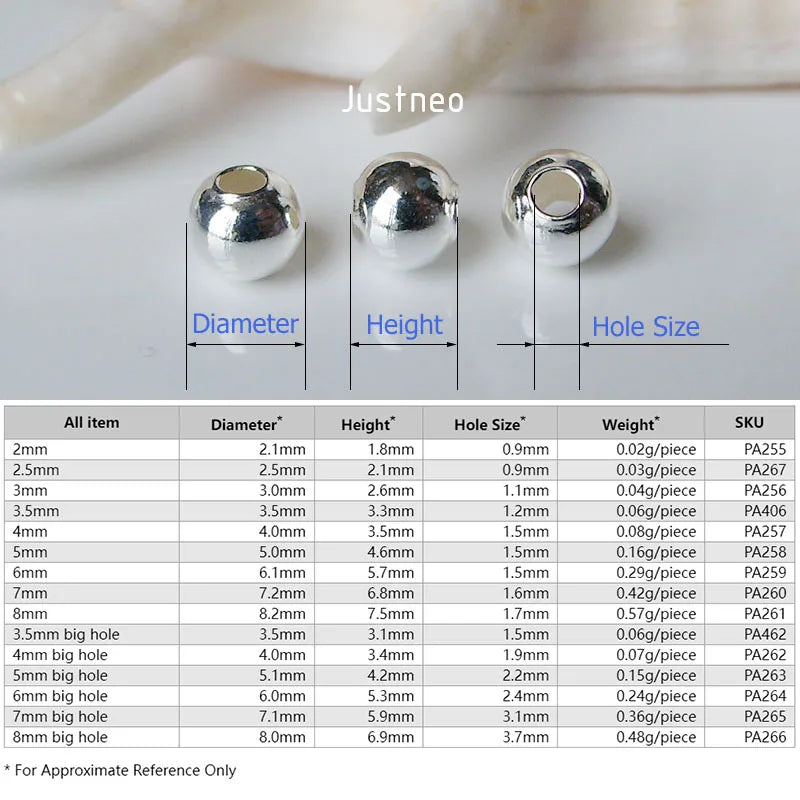 Vexaroa 925 sterling silver round spacer beads - view 3