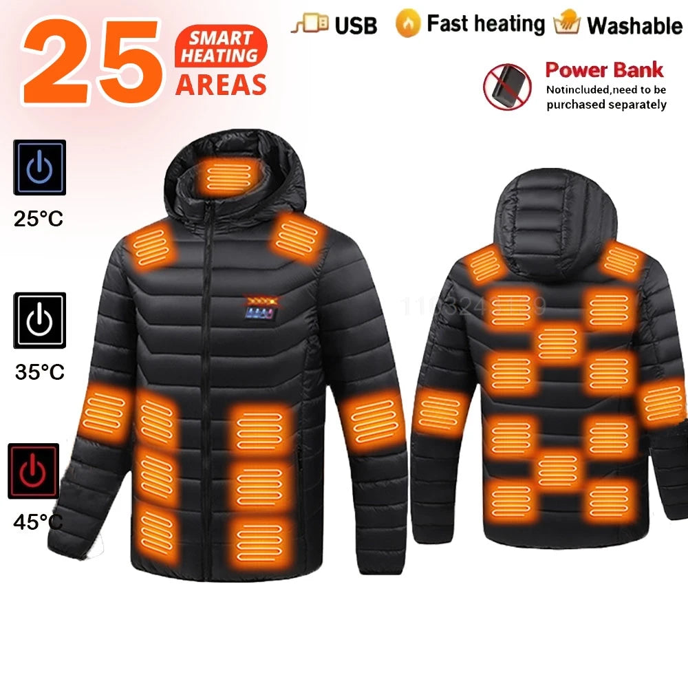 Vexaroa USB Electric Heated Jacket – Men & Women Winter Coat