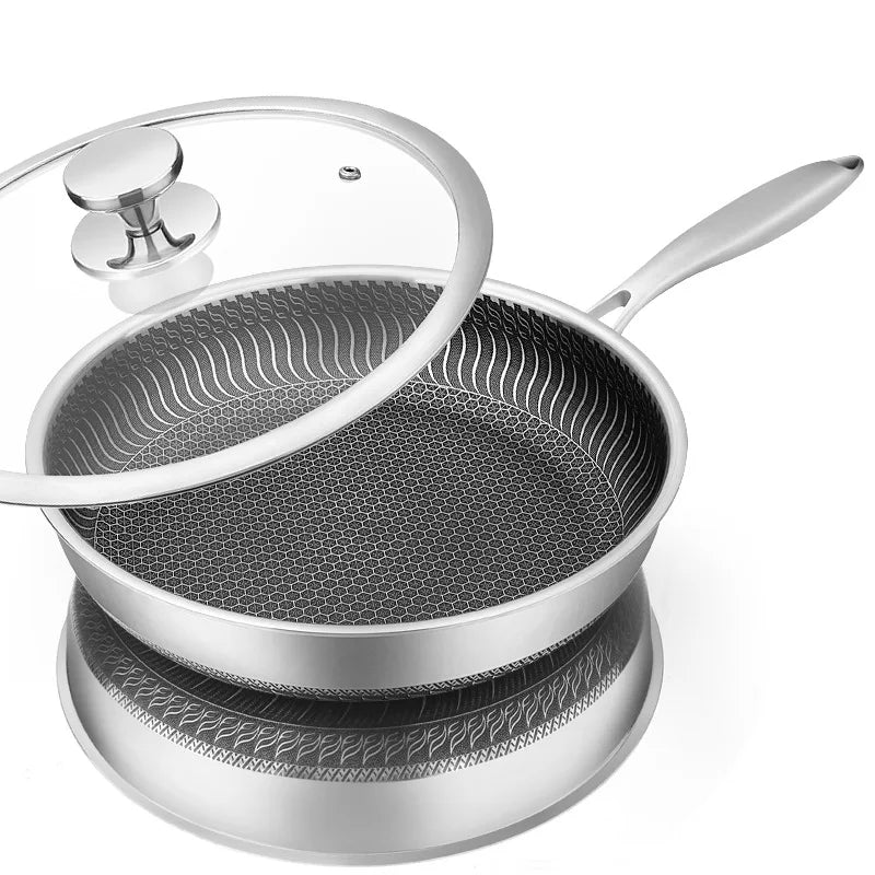Vexaroa Honeycomb Frying Pan with Lid product photo, view 1