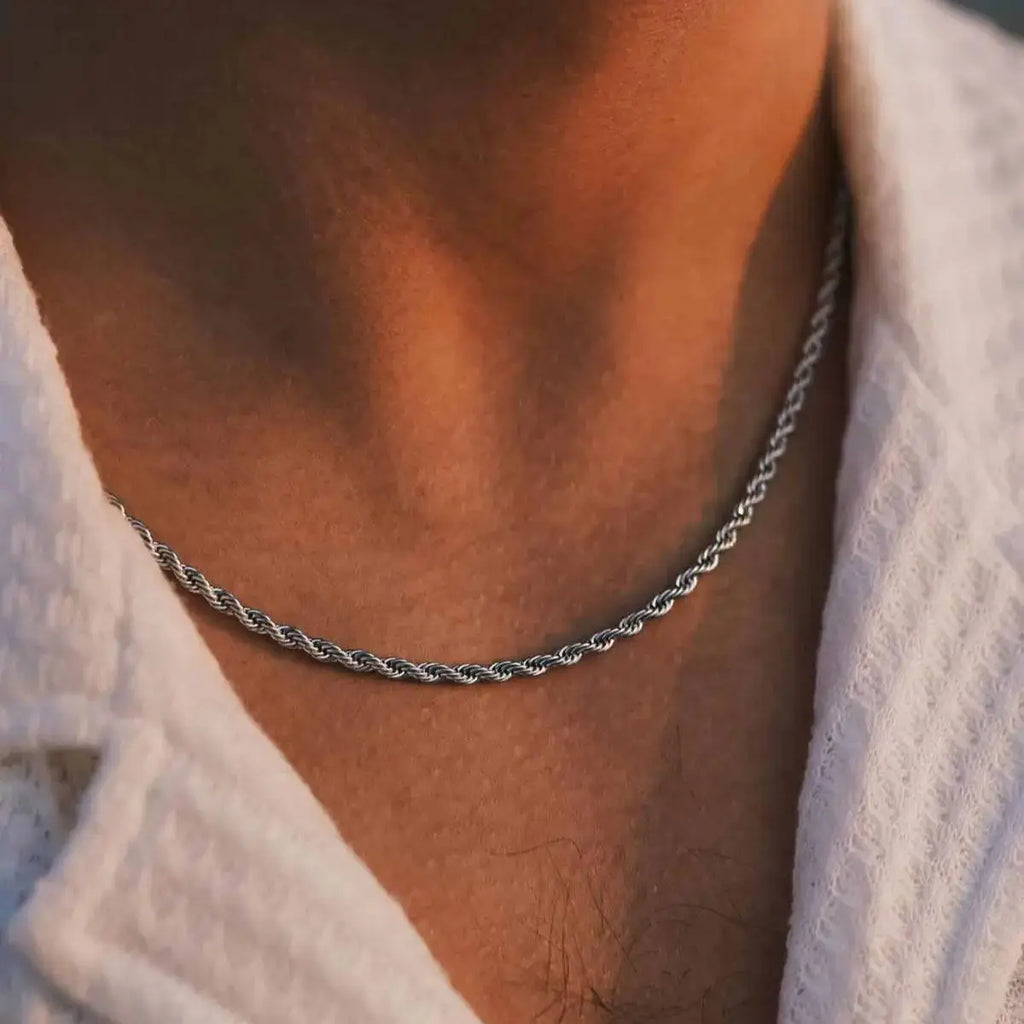 Vexaroa Gold-Tone Twisted Rope Chain Necklace — Vexaroa product image 5