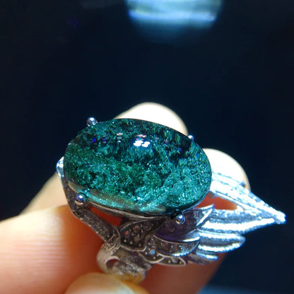 Green Phantom Quartz Ring 17mm | Vexaroa