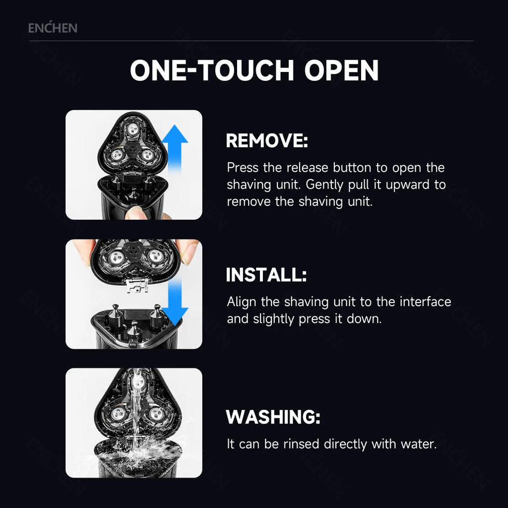 Vexaroa ENCHEN Blackstone 3 Waterproof Electric Shaver product image 4