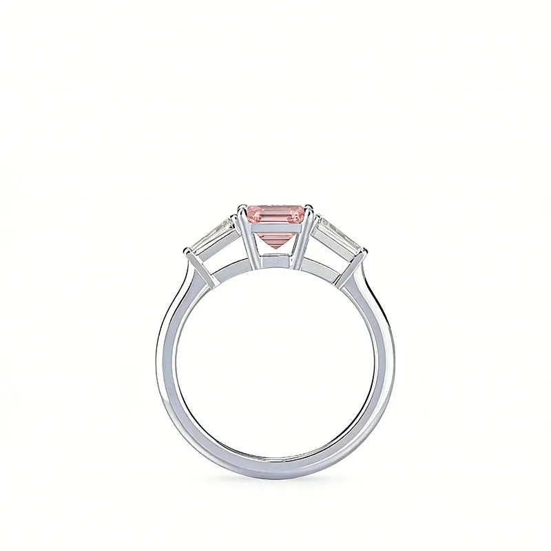 Vexaroa 2ct Pink Emerald-Cut Lab Diamond Ring - product image 3