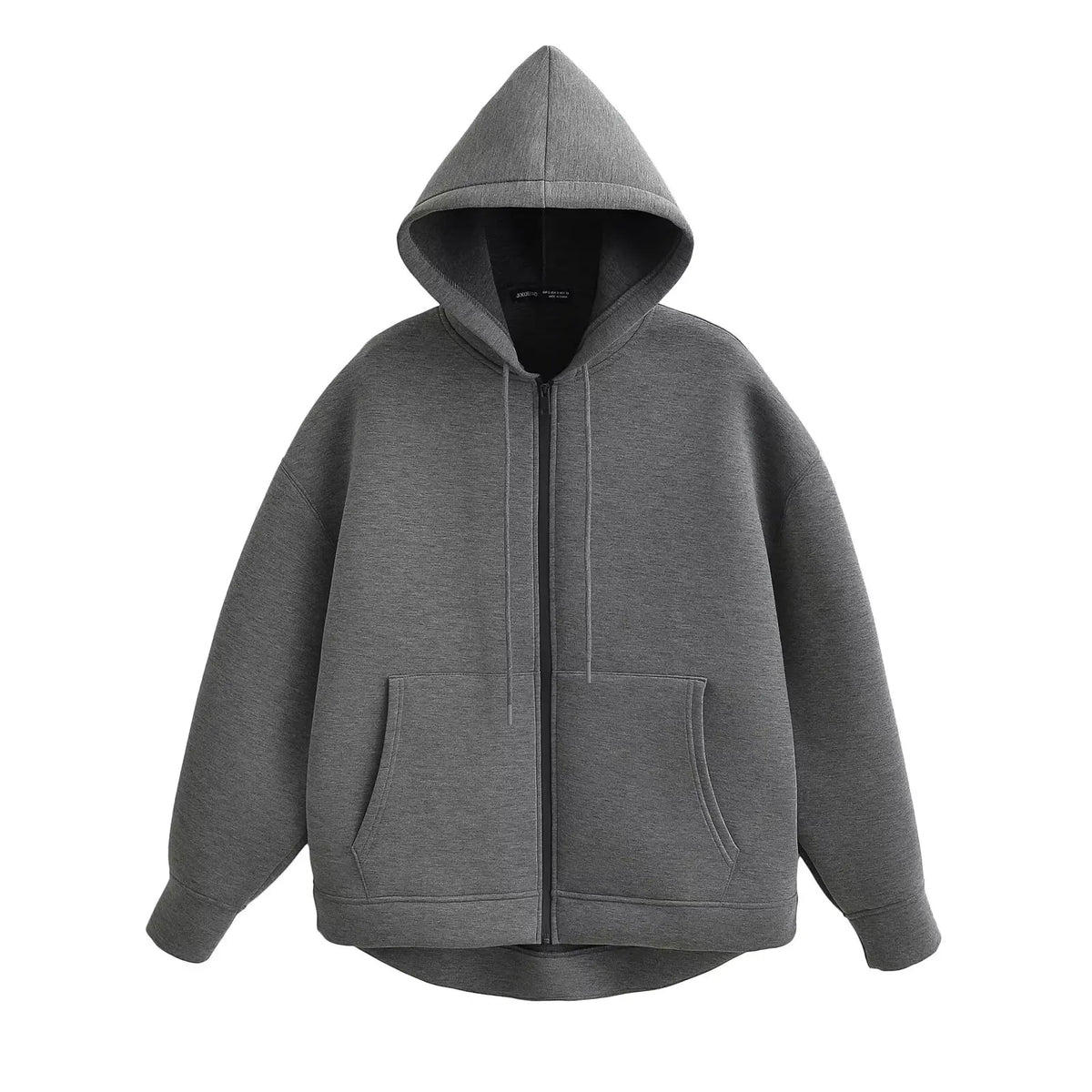 Vexaroa Women's Oversize Zipper Hoodie Coat Double Pocket