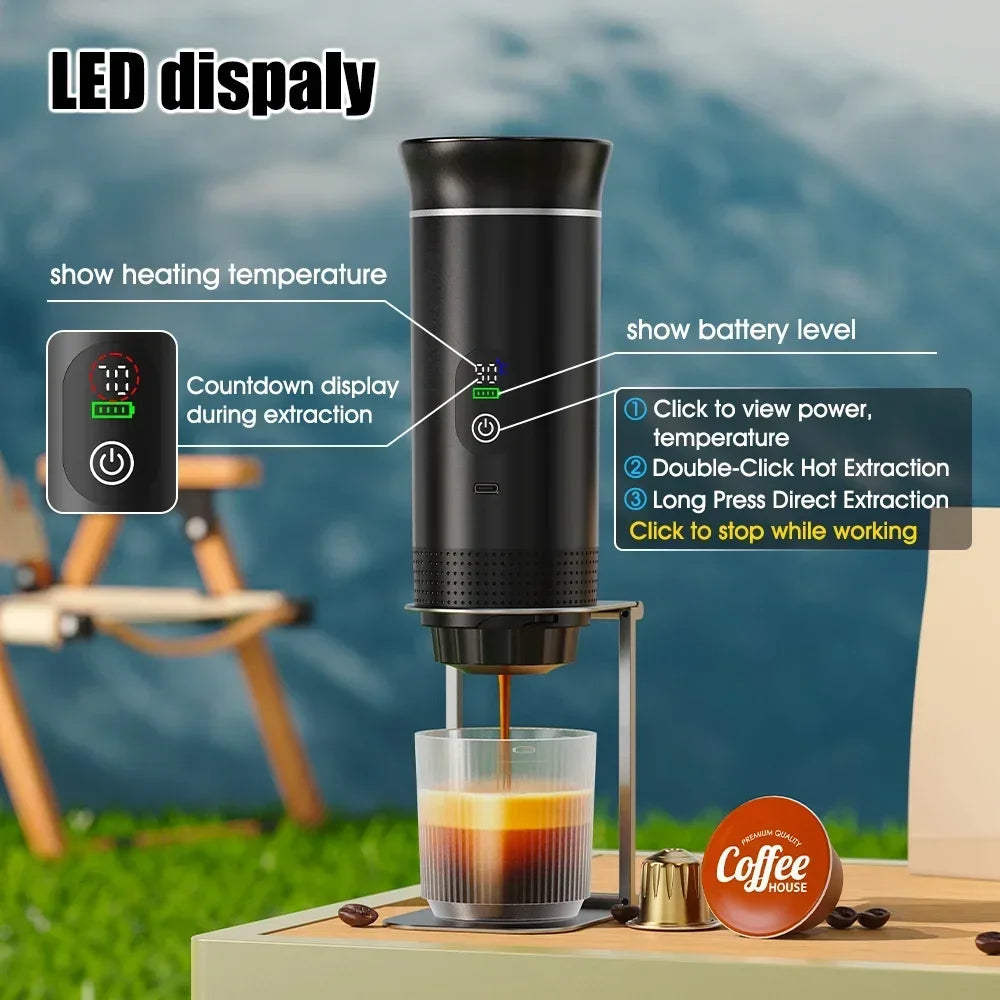 Vexaroa DENOKIN 3-in-1 Portable Espresso Coffee Maker